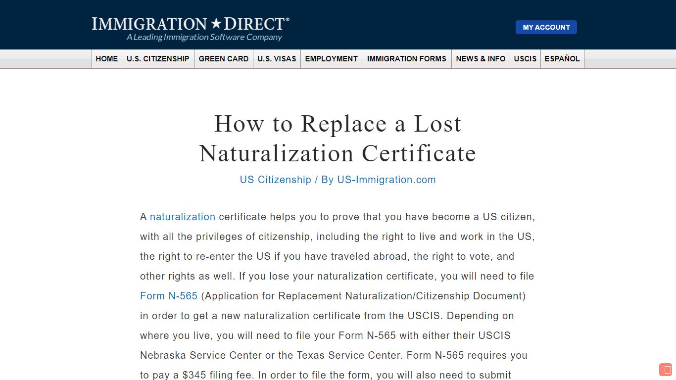 How to Replace a Lost Naturalization Certificate